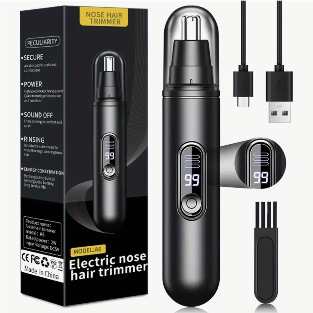 Black Electric Nose Hair Trimmer